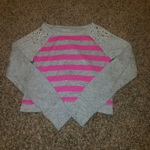 Justice Cropped Light Sweater